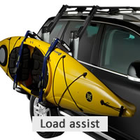 Load assisting kayak holders